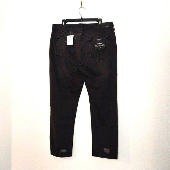 Forever 21 Mens NWT Jeans Size 36 Black Button Fly Distressed Casual - Picture 2 of 13